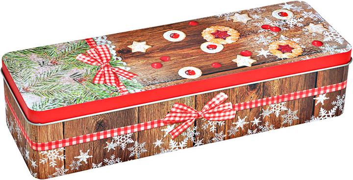 Produktbild G. Wurm Dose Weihnachtsplätzchen Dekor aus Metall Bunt (B/H/T) 29x7x10cm