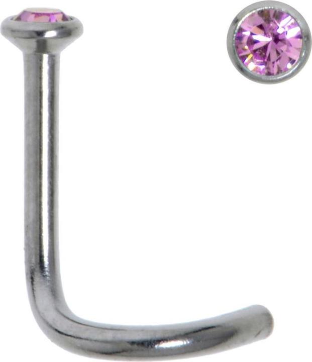 Bijouteria Nasenpiercing (Edelstahl, Kristall)