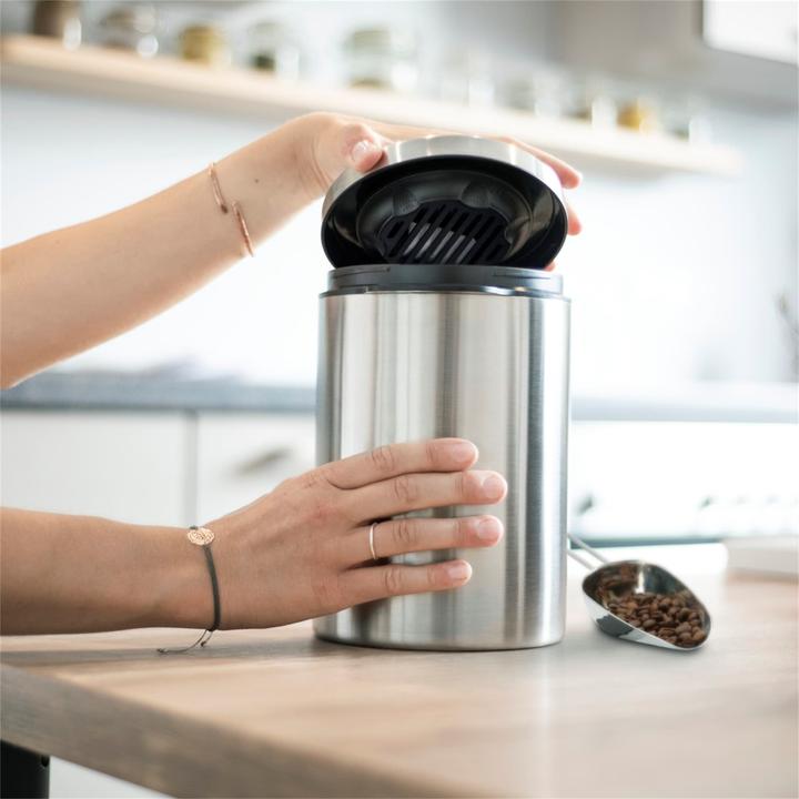 Actual product image Xavax coffee/tea tin Stainless steel tin for 1 kg coffee beans, with scoop (1 l)