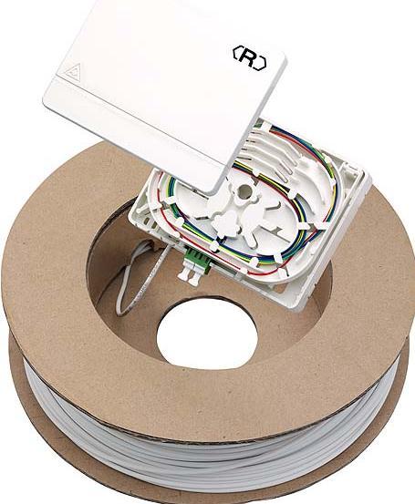 Produktbild Rutenbeck Glasfaser-Verbindungskit - Oberfläche montierbar (Spleissbox)