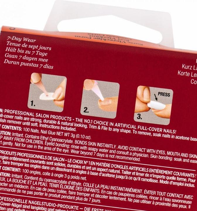 Actual product image KISS French Manicure (Artificial nails, Short Square)