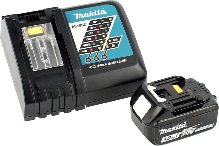 Productafbeelding Makita DVP 180 RF1 18V Accu Vacuümpomp + 1x BL 1830 3,0 Ah Accu + DC 18 RC Lader