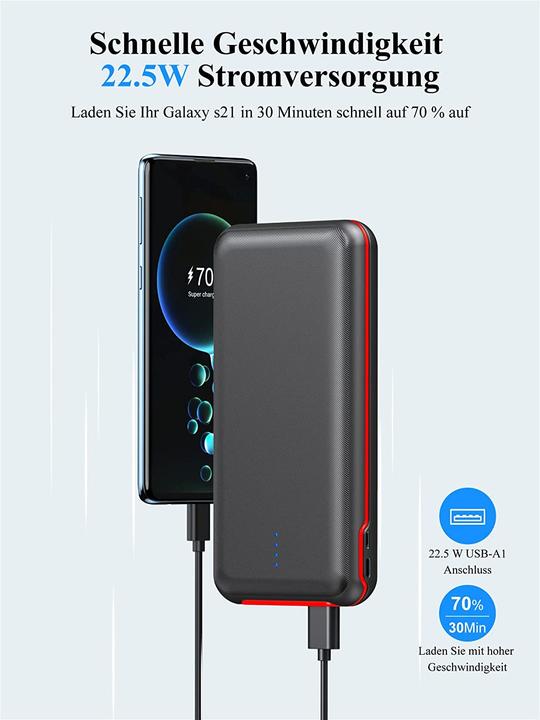 Produktbild Elzle Mobiles Ladegerät (30000 mAh, 20 W, 111 Wh)