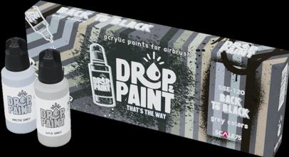 Actual product image Drop & Paint Back To Black Paint Set
