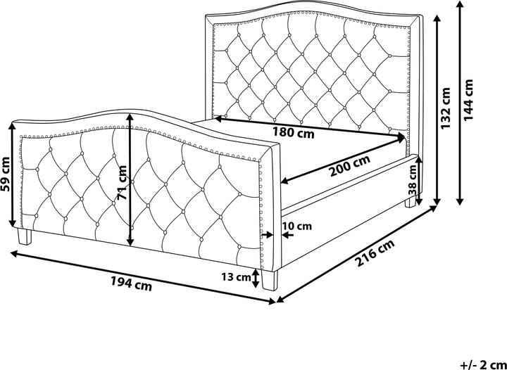 Actual product image Beliani Aurel (180 x 200 cm)