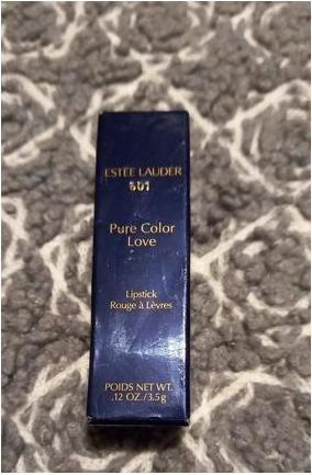 Actual product image Estée Lauder Pure Color Love Lipstick Cooled Chromed (601 Beam Me Glitter)