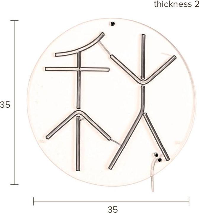 Produktbild Dutchbone Sya Autumn Neon Wall Light
