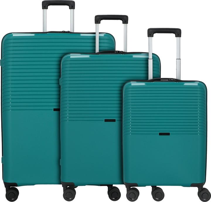 D&N Travel Line 4000 3er Koffer-Set (208 l, XL (ab 115l))