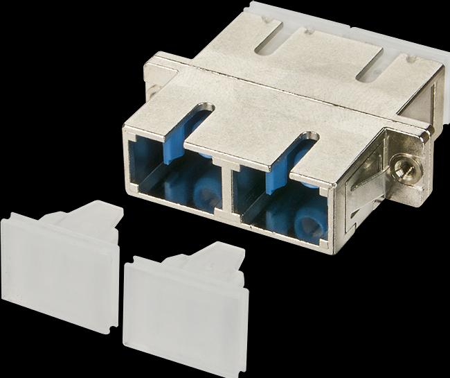 Actual product image Metz Connect 150900D2-I - SC - Blue - Metallic - Multi-mode - Zinc - Ceramic - OS2 (Network coupling)