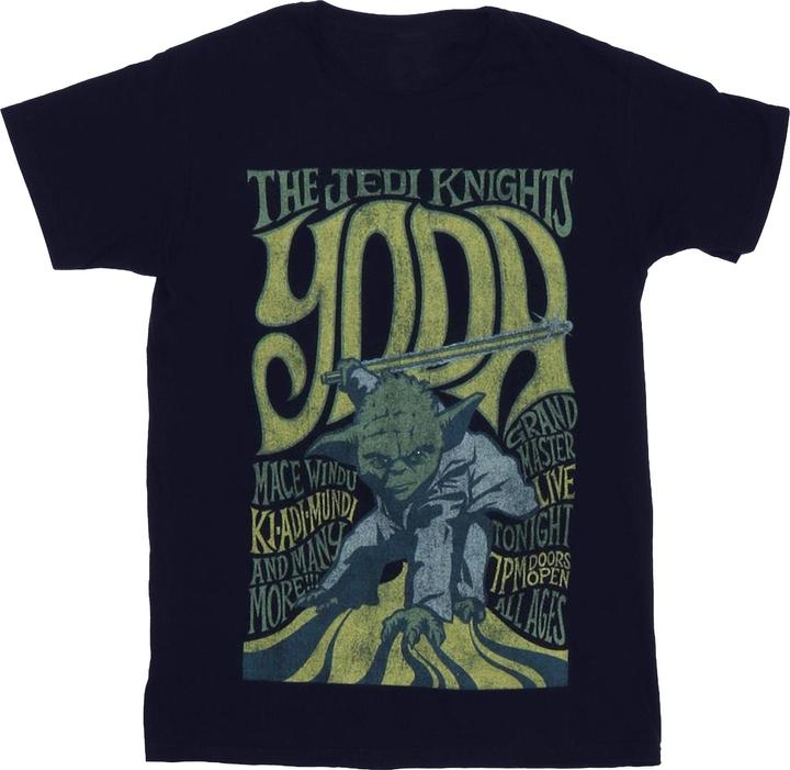 Star Wars Yoda Rock Poster TShirt Jungen