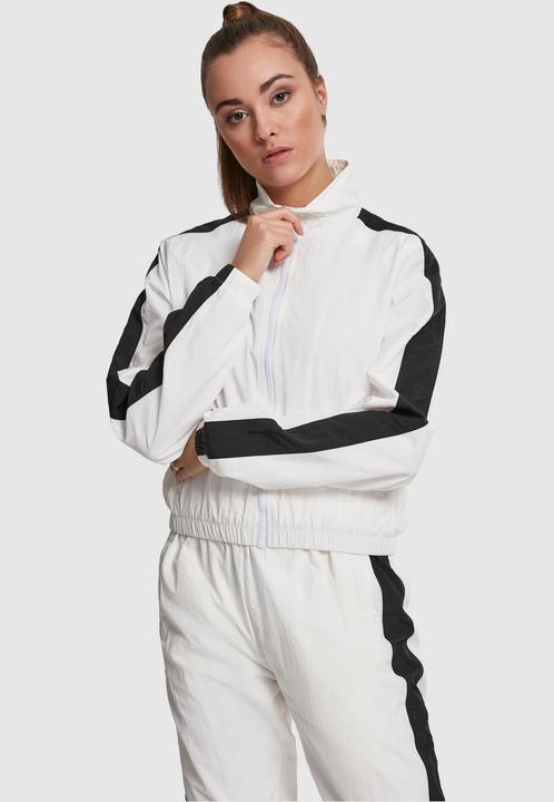 Produktbild Urban Classics Ladies Short Striped Crinkle Track Jacket (XL)