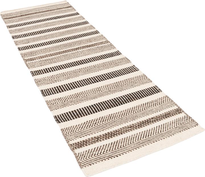 Produktbild Pergamon Natur Teppich Läufer Wolle Rana Streifen (90 x 160 cm)