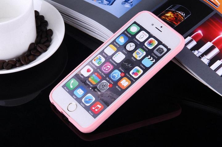 Produktbild König Design Apple iPhone 7 Plus Handy Hülle Mandala Case Schutzhülle Motiv Kreis Rosa Neu (Apple iPhone 7 Plus)