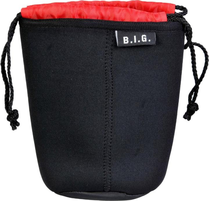 B.I.G. PS10 Black, Red Neoprene Pouch case (Lens bag)
