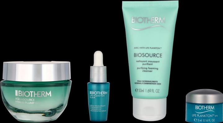 Image du produit Biotherm Aquasource Hyalu Plump Routine Set Life Plankton Elixir 7ml + Aquasource Gel 50ml + Life Plankton Ey (Set soin du visage)