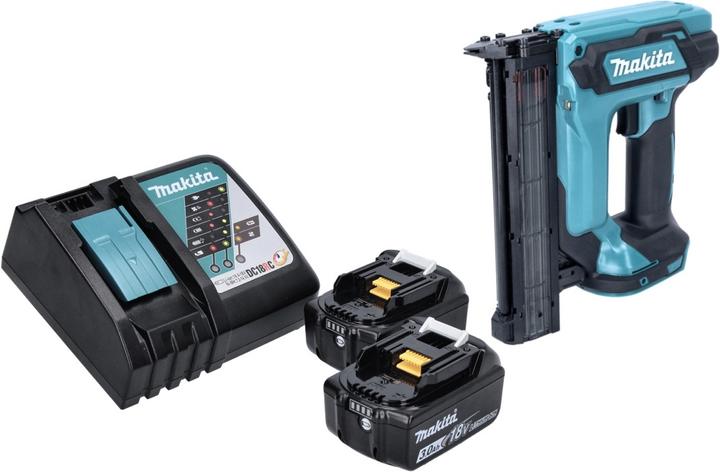 Produktbild Makita DFN 350 RF Akku Stauchkopfnagler 18 V 15 - 35 mm + 2x Akku 3,0 Ah + Ladegerät