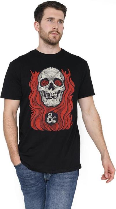 Actual product image Dungeons & Dragons Mens Lich Flaming 50th T-Shirt (3XL)