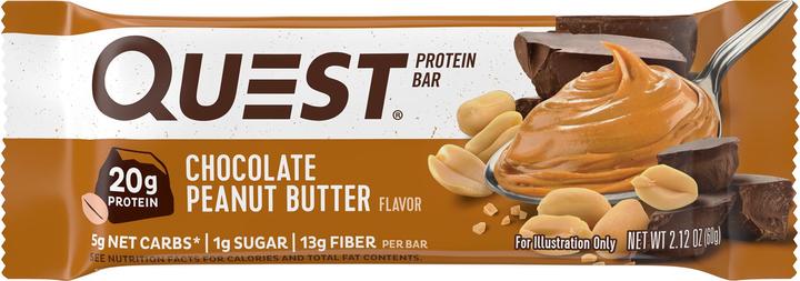 Actual product image Quest QuestBar (Chocolate Peanut Butter, 1 pcs., 720 g)