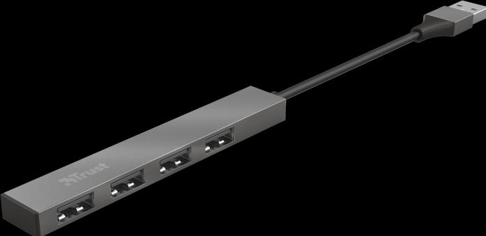 Produktbild Trust I/O-HUB MINI-USB 4PORT/23786 (USB-A, 4 Ports)