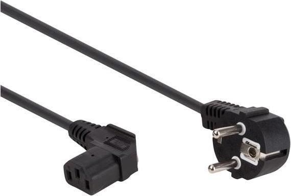 Produktbild Velleman NETZKABEL - SCHWARZ - CEE 7/7 90° + C13 90° - 2.5 m - H05VV-F 3G1.0 mm² (2.50 m, C13)