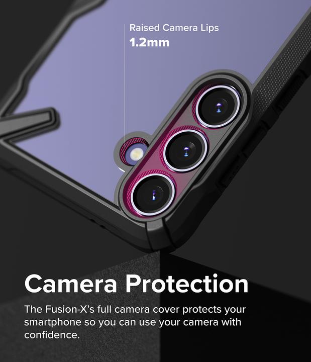 Produktbild Ringke Mobiili tagakaas Fusion-X, must (Samsung Galaxy S24+)