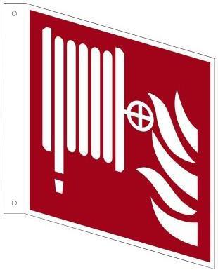 Produktbild Neutralware Hinweisschild 20 x 20 cm (B x H) F002 Löschschlauch Fahnenschild Hart-PVC