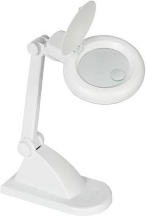 Produktbild Velleman SCHREIBTISCHLAMPE MIT LUPE 3 + 12 DIOPTRIEN - 12W - WEIss (Metall)