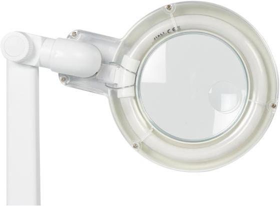 Produktbild Velleman SCHREIBTISCHLAMPE MIT LUPE 3 + 12 DIOPTRIEN - 12W - WEIss (Metall)
