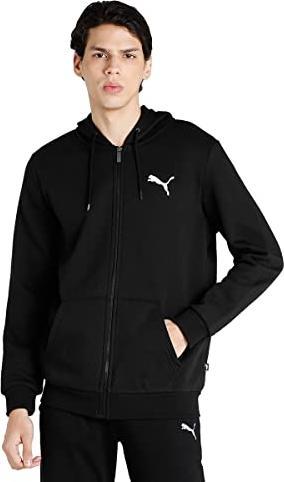 Puma Unisex ESS Small Logo Fz Ho Sweatshirt, Schwarz, Katze, L (51)