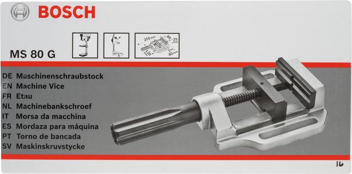 Produktbild Bosch Professional Zubehör Maschinenschraubstock MS 80 G, 100 mm, 80 mm, 80 mm (80 mm)