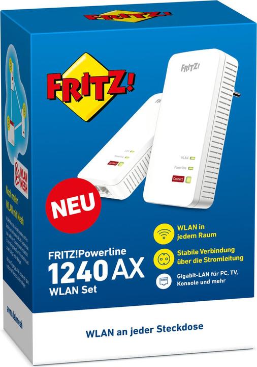 Actual product image AVM FRITZ!Powerline 1240 AX (1200 Mbit/s)
