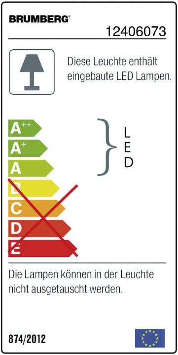 Energie-Label Brumberg LED-Einbauleuchte (770 lm)