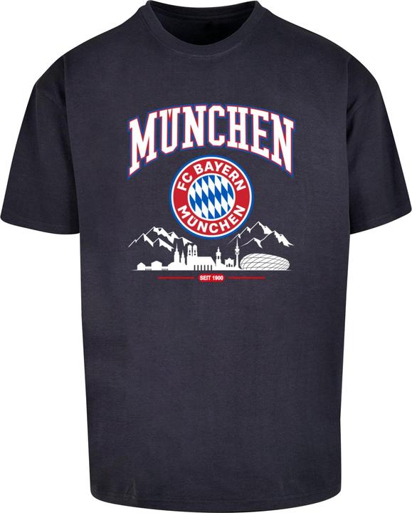Actual product image FC Bayern München FC Bayern Skyline for grey Heavy Oversize Tee - 115313 (M)