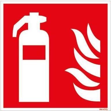 Produktbild Neutralware Hinweisschild Feuerlöscher Masse: 15 x 15 cm (B x H) Typbezeichnung des Motivs: Feuerlöscher