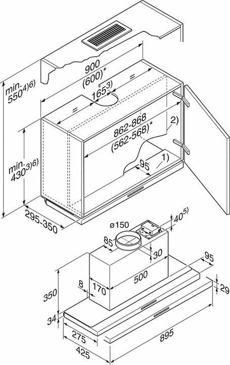 Actual product image Miele Da 3496 (Flat-screen hood)