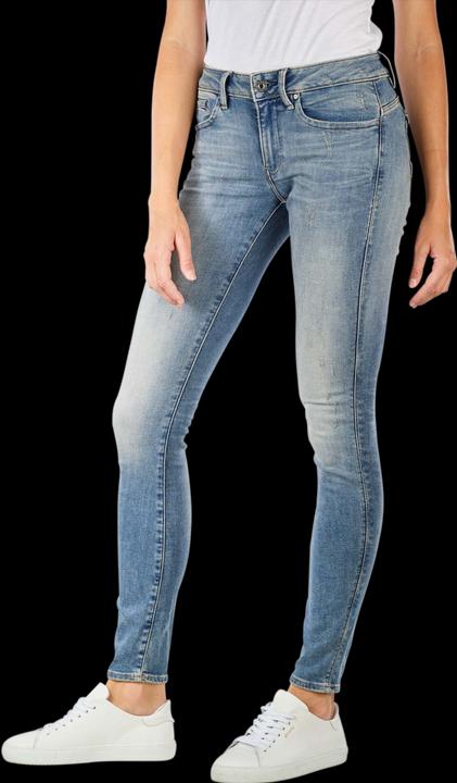 Produktbild G-Star Midge Zip Mid Skinny Jeans vintage aged destroy (W25/L30)