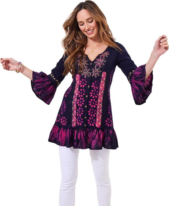 Actual product image Joe Browns Embroidered Button Down Tunic (36)