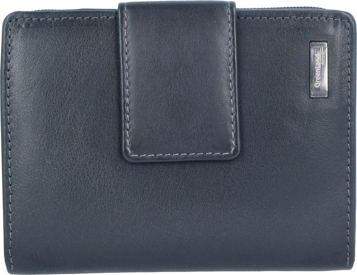 Greenland Nature Black Nappa Geldbörse RFID Leder 9,5 cm