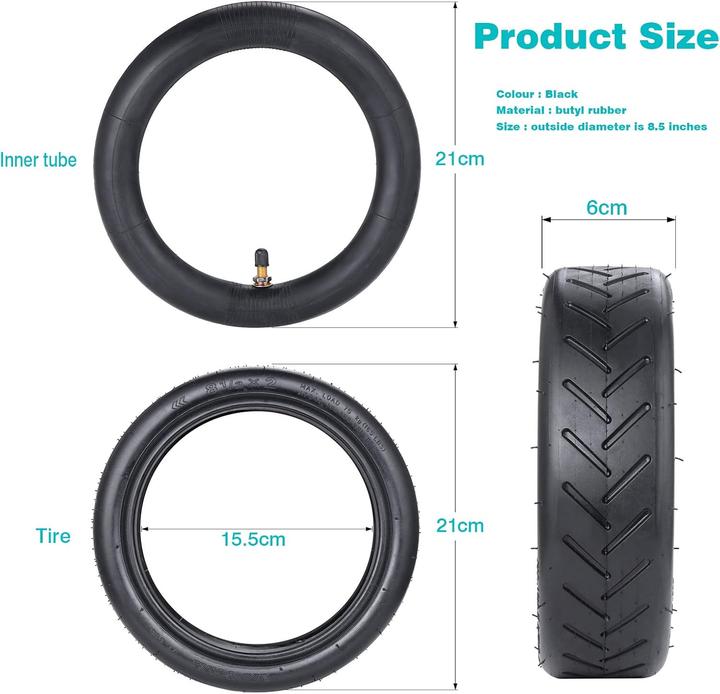 Actual product image NB Ersatzreifen für Elektroroller (8,5-Zoll)