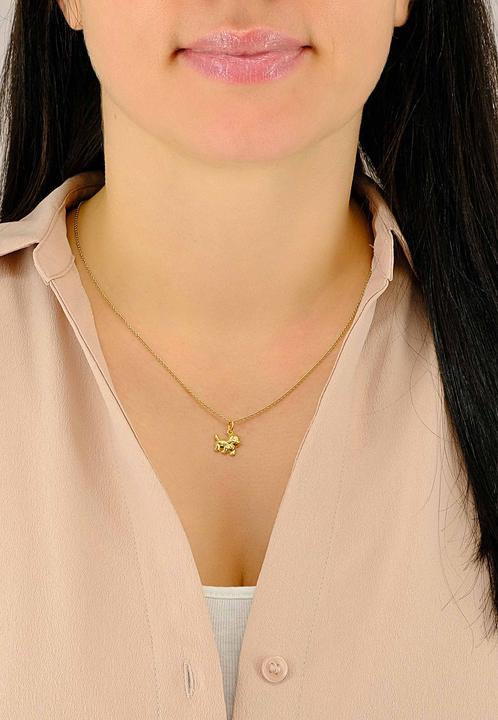 Image du produit Muau Pendant dog yellow gold 750, 15x12mm (Or jaune 750/18K)