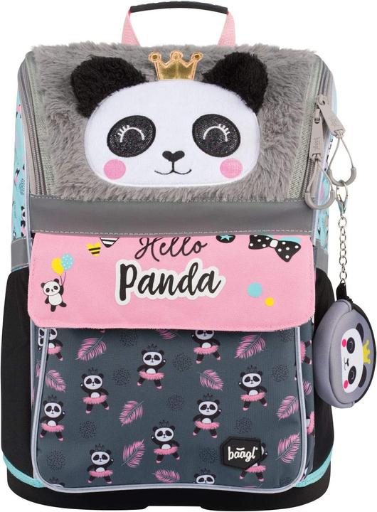 Immagine prodotto Baagl Set di zaini per la scuola, 3 pezzi, Panda New (18 l)