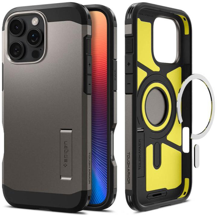 Produktbild Spigen Tough Armor MAG iPhone 16 Pro MagSafe gunmetal ACS08145 (Apple iPhone 16 Pro)