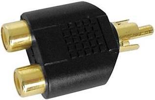 Produktbild Velleman 2 x Cinch-Buchse Auf Cinch-Stecker - Vergoldet