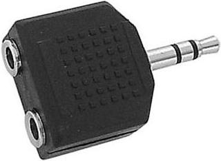 Image du produit Velleman DOUBLE JACK FEMELLE 3.5mm STEREO VERS JACK MALE 3.5mm STEREO