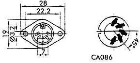 Immagine prodotto Velleman Telaio DIN femmina a 5 pin 180°