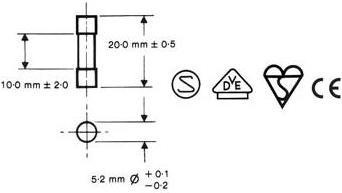 Immagine prodotto Perel FUSIBILE - 5 x 20 mm - FLINK - 0,25 A (10 pz./scatola)