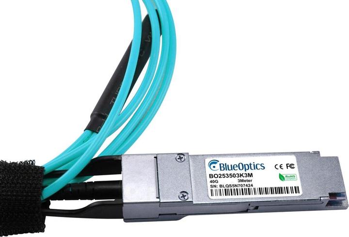 Produktbild BlueOptics H3C QSFP-4X10G-D-AOC-3M kompatibles AOC QSFP BO253503K3M