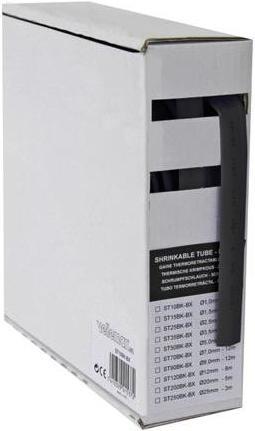 Actual product image Velleman SHRINKABLE TUBE 2:1 - 1.5mm - BLACK - 15m - BOX (1 x)