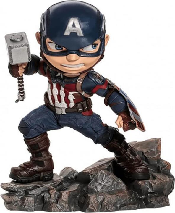 Actual product image Iron Studios Avengers Endgame Mini Co. PVC Figure Captain America 20 cm