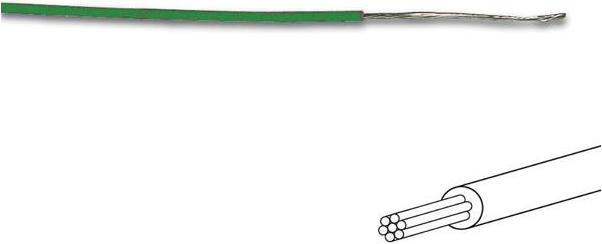Cables HOOK-UP WIRE - ø 1.4 mm - 0.2 mm² - MULTICORE - GREEN